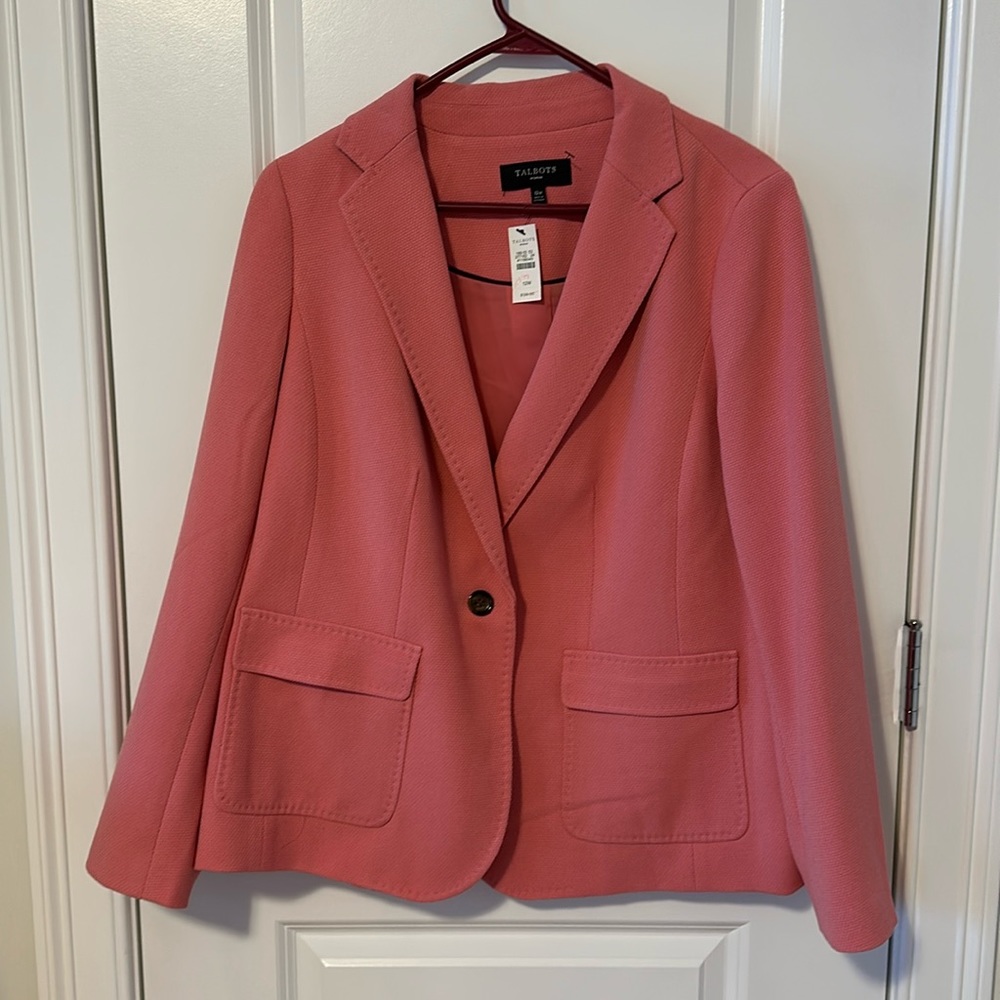 Pink Talbots Woman Blazer NWT